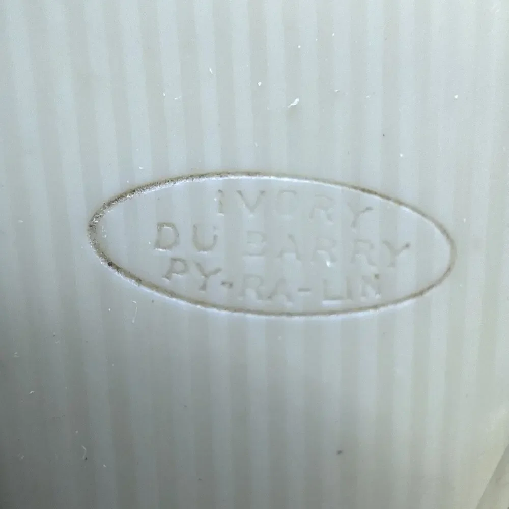 Vintage Du Barry Pyralin Ivory Hand Mirror – 1920s Celluloid Art Deco